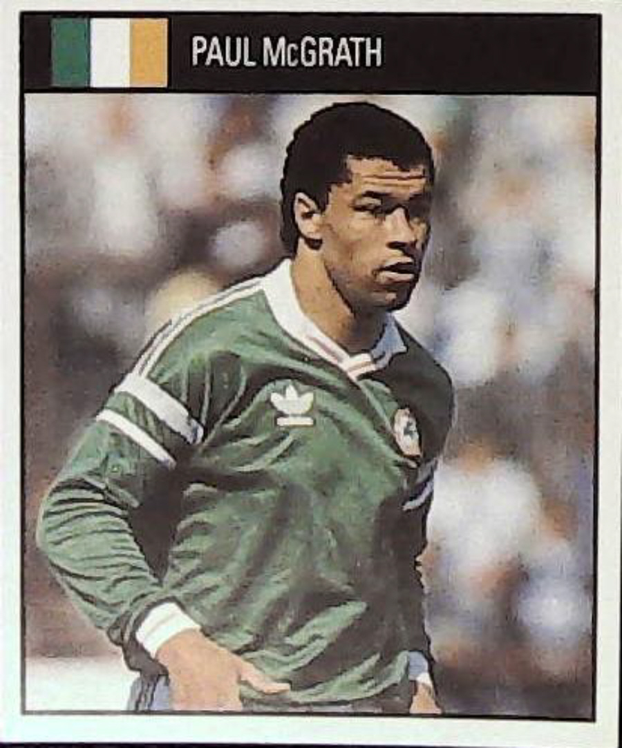 Orbis Italia 90 Football Stickers Blue Back No 172 PAUL McGRATH