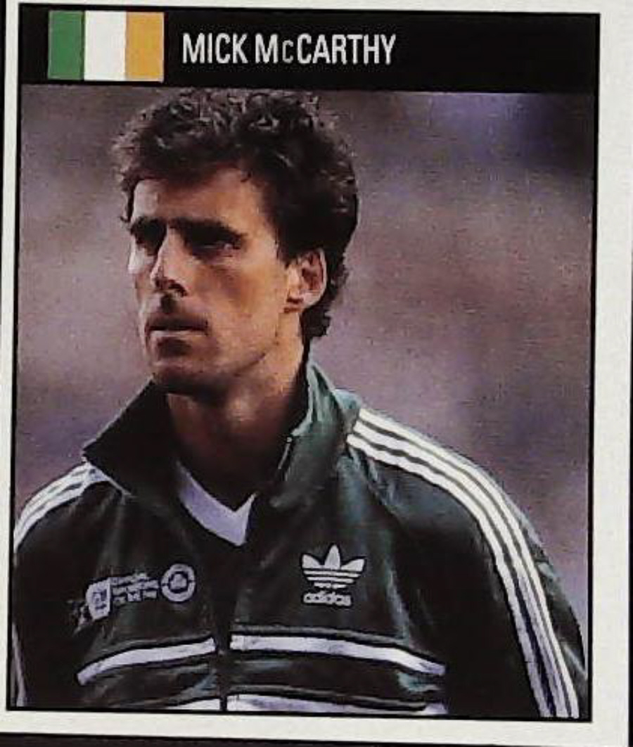 Orbis Italia 90 Football Stickers Blue Back No 183 MICK McCARTHY - Click Image to Close