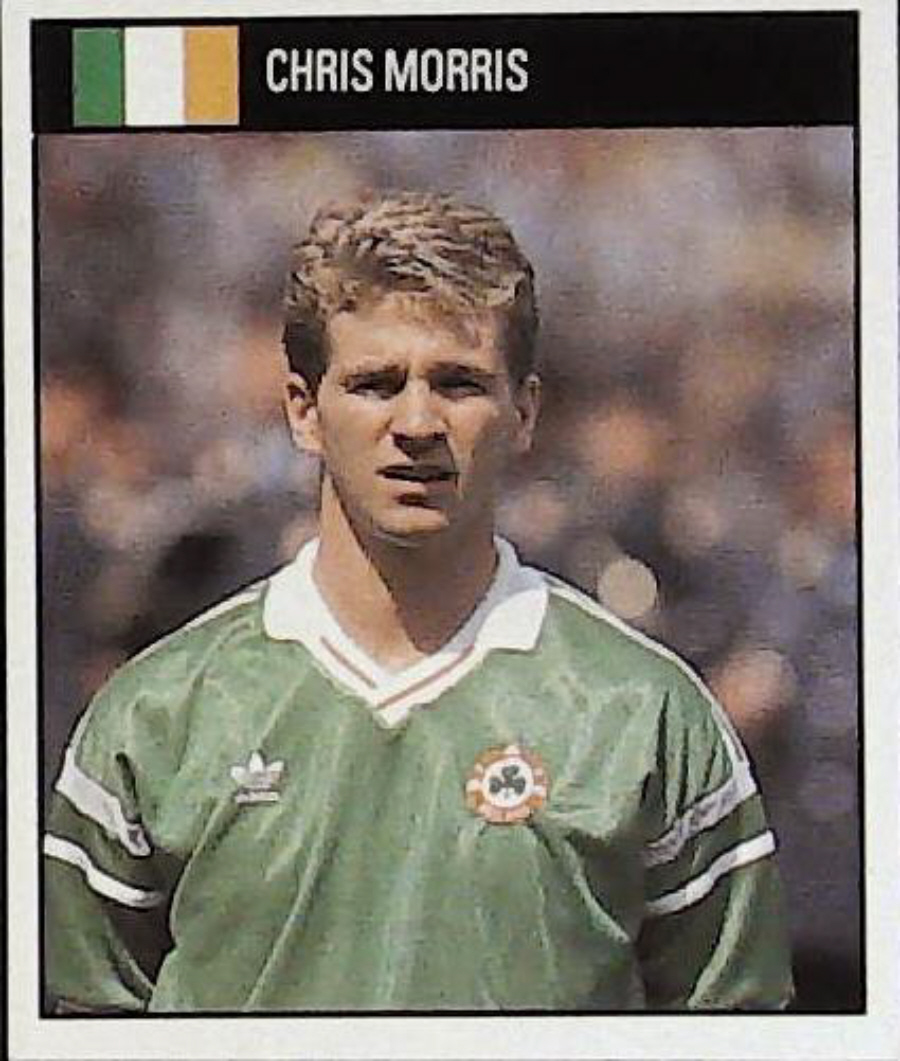 Orbis Italia 90 Football Stickers Blue Back No 184 CHRIS MORRIS