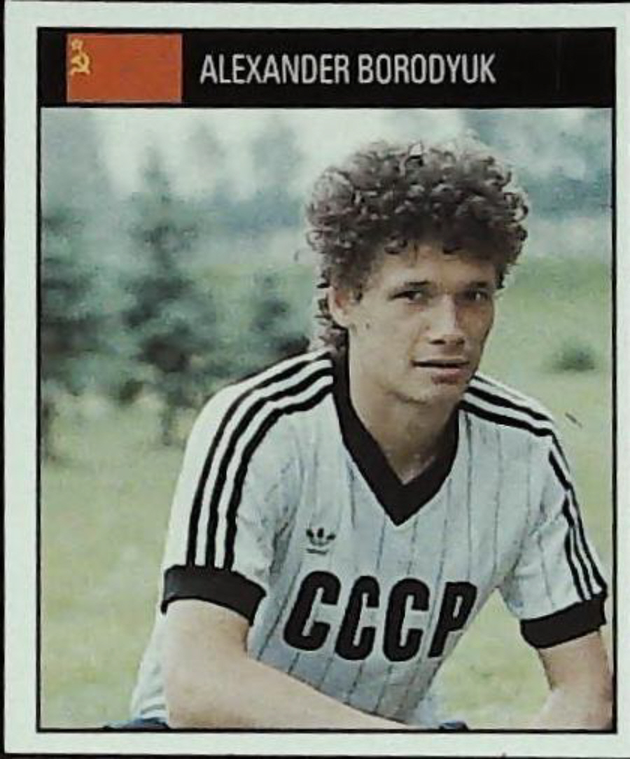 Orbis Italia 90 Football Stickers Blue Back No 230 ALEXANDER BORODYUK