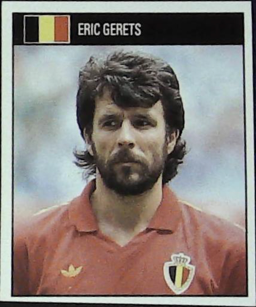 Orbis Italia 90 Football Stickers Blue Back No 233 ERIC GERETS