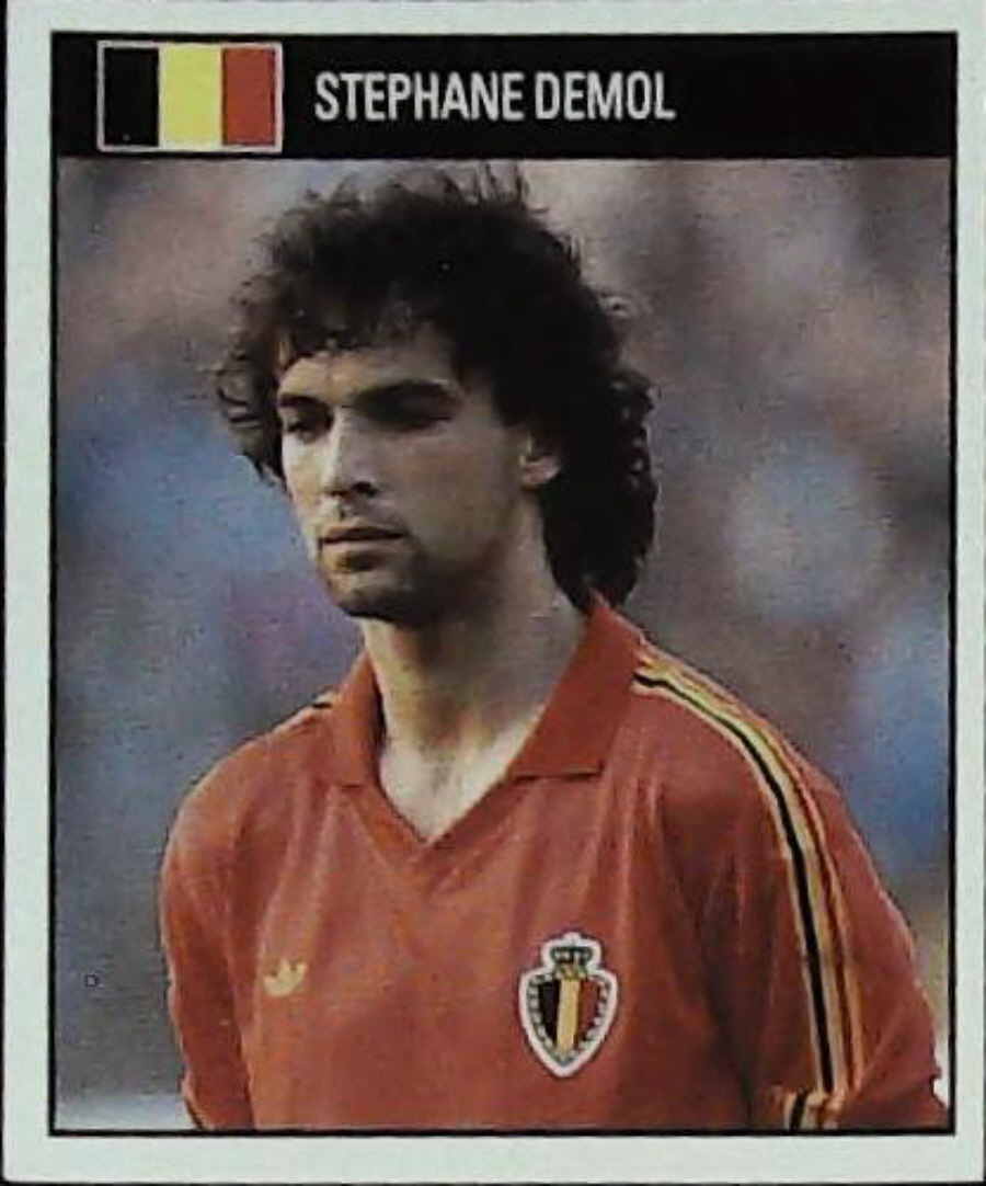 Orbis Italia 90 Football Stickers Blue Back No 236 STEPHANE DEMOL