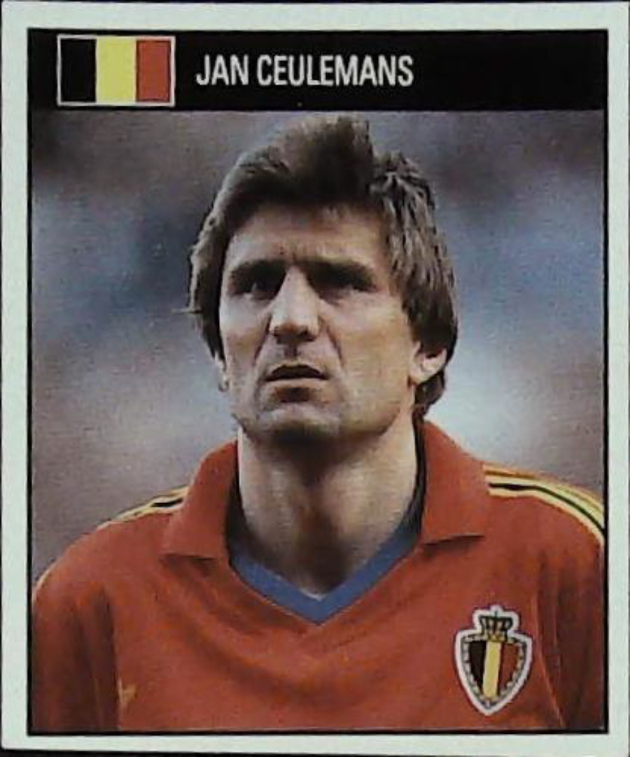 Orbis Italia 90 Football Stickers Blue Back No 239 JAN CRULEMANS