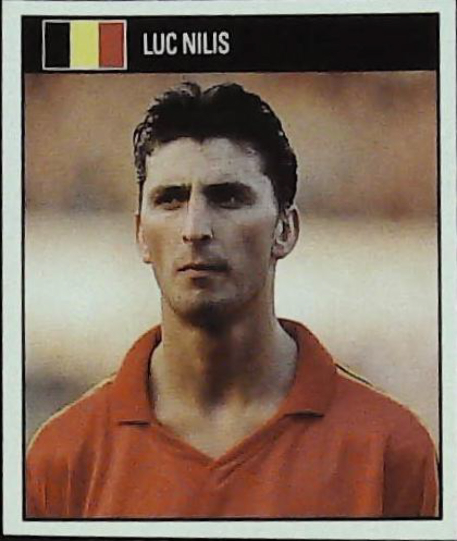 Orbis Italia 90 Football Stickers Blue Back No 240 LUC NILIS