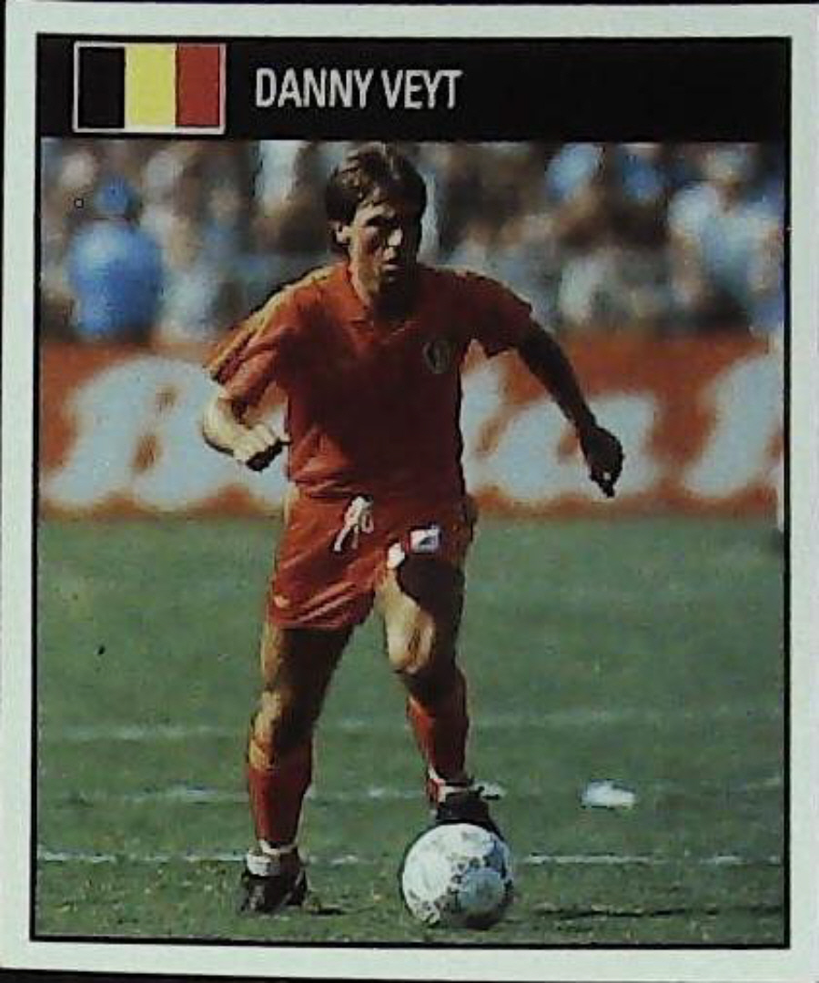 Orbis Italia 90 Football Stickers Blue Back No 242 DANNY VEYT