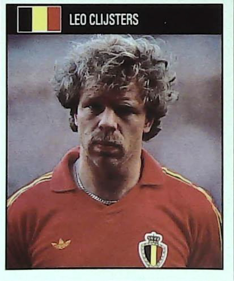 Orbis Italia 90 Football Stickers Blue Back No 245 LEO CLIJSTERS