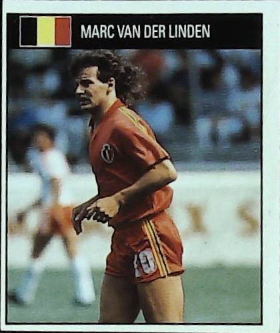 Orbis Italia 90 Football Stickers Blue Back No 250 MARC VAN DER LINDEN