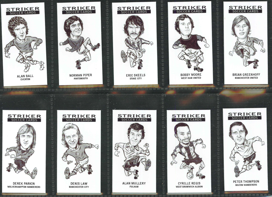 Striker Soccer Cards (of the 1970s) 1st Series 2009