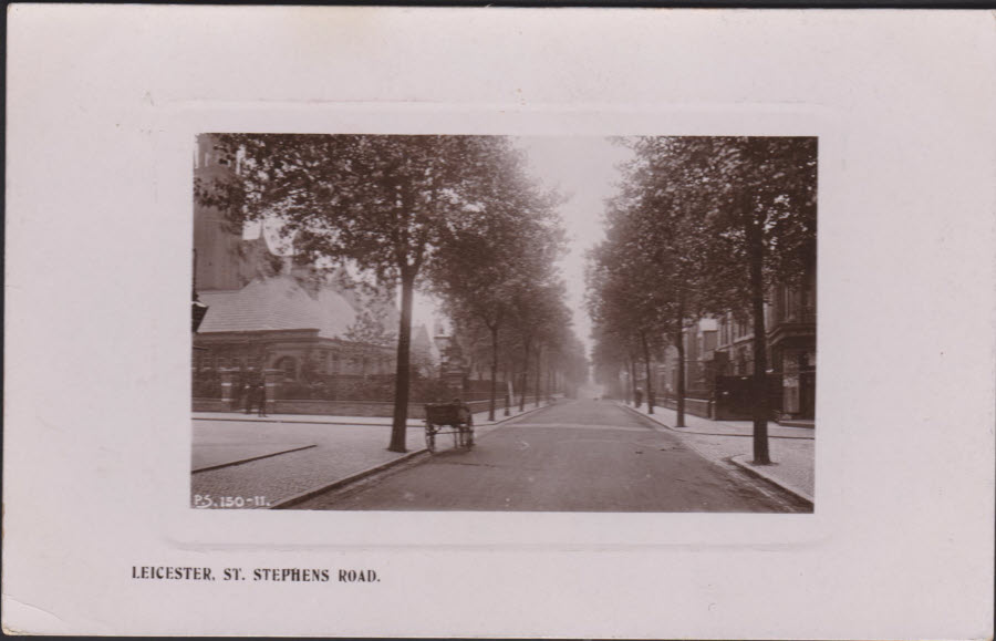Postcard - St. Stephens Road, Leicestershire - 1908