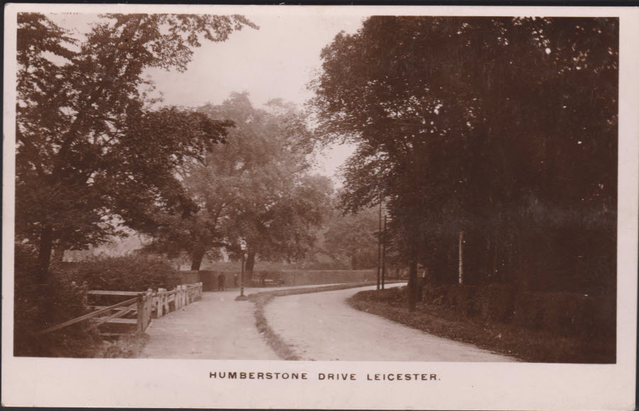 Postcard - Humberstone Drive, Leicester - Real Photo - Click Image to Close