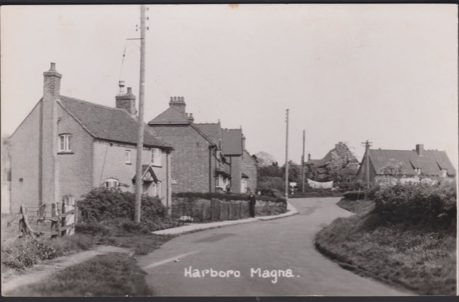 Postcard - Harborough Magna, Warwickshire - Real Photo - Click Image to Close