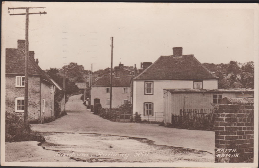 Postcard - Railway Hill, Barham, Kent - Click Image to Close