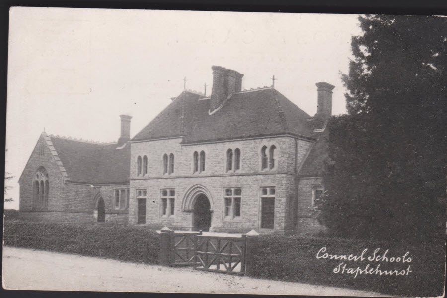Postcard - Council Schools, Staplehurst, Kent - Click Image to Close