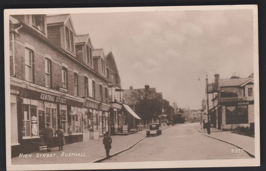 Postcard - High Street, Rusthall Kent - Click Image to Close