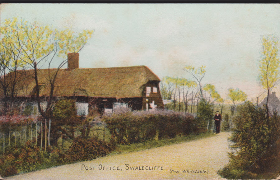 Postcard - Post Office, Swalecliffe near Whitstable, Kent - Click Image to Close