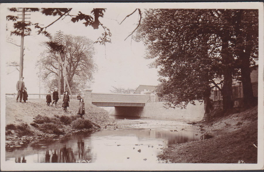 Postcard Birmingham Hay Mills Bridge over River 1904