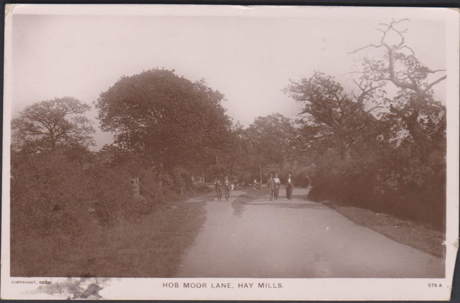 Postcard Birmingham Hay Mills Hob Moor Lane - Click Image to Close
