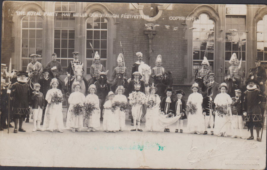 Postcard Birmingham Hay Mills Coronation Festivities 1911 - Click Image to Close