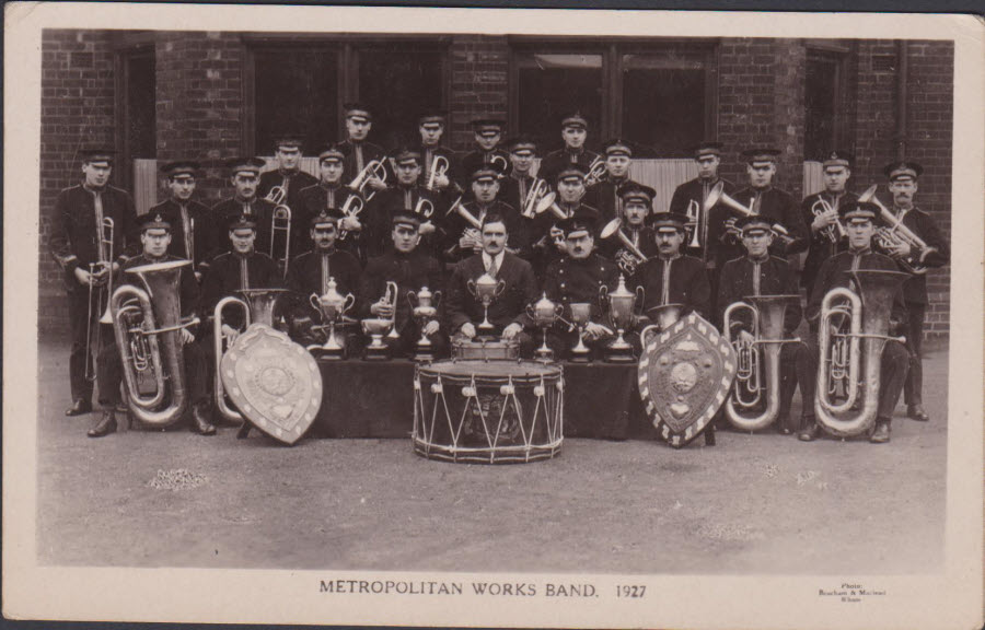 Postcard - Birmingham - Metropolitan Works Band Birmingham 1927