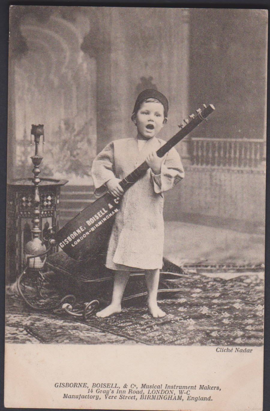 Postcard - Birmingham - Gisborne Boisell & Co Ltd Musical Instrument Makers Vere Street