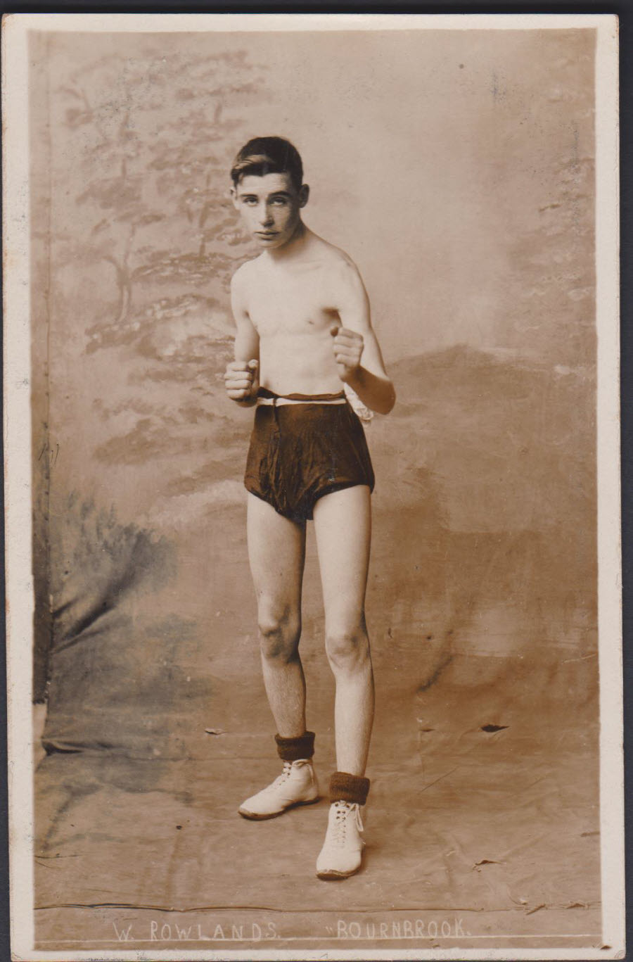 Postcard - Birmingham - Bournbrook W. Rowlands Boxer