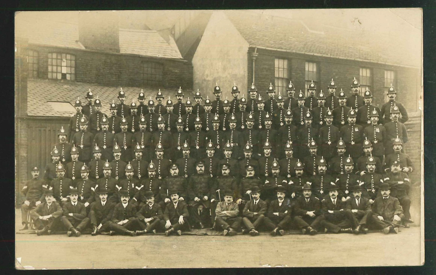 Postcard - Birmingham City Police 1920s - Real Photo 1910
