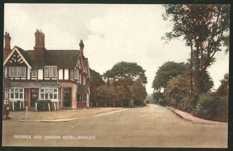 Postcard - George & Dragon Hotel Stratford Rd Shirley - Click Image to Close