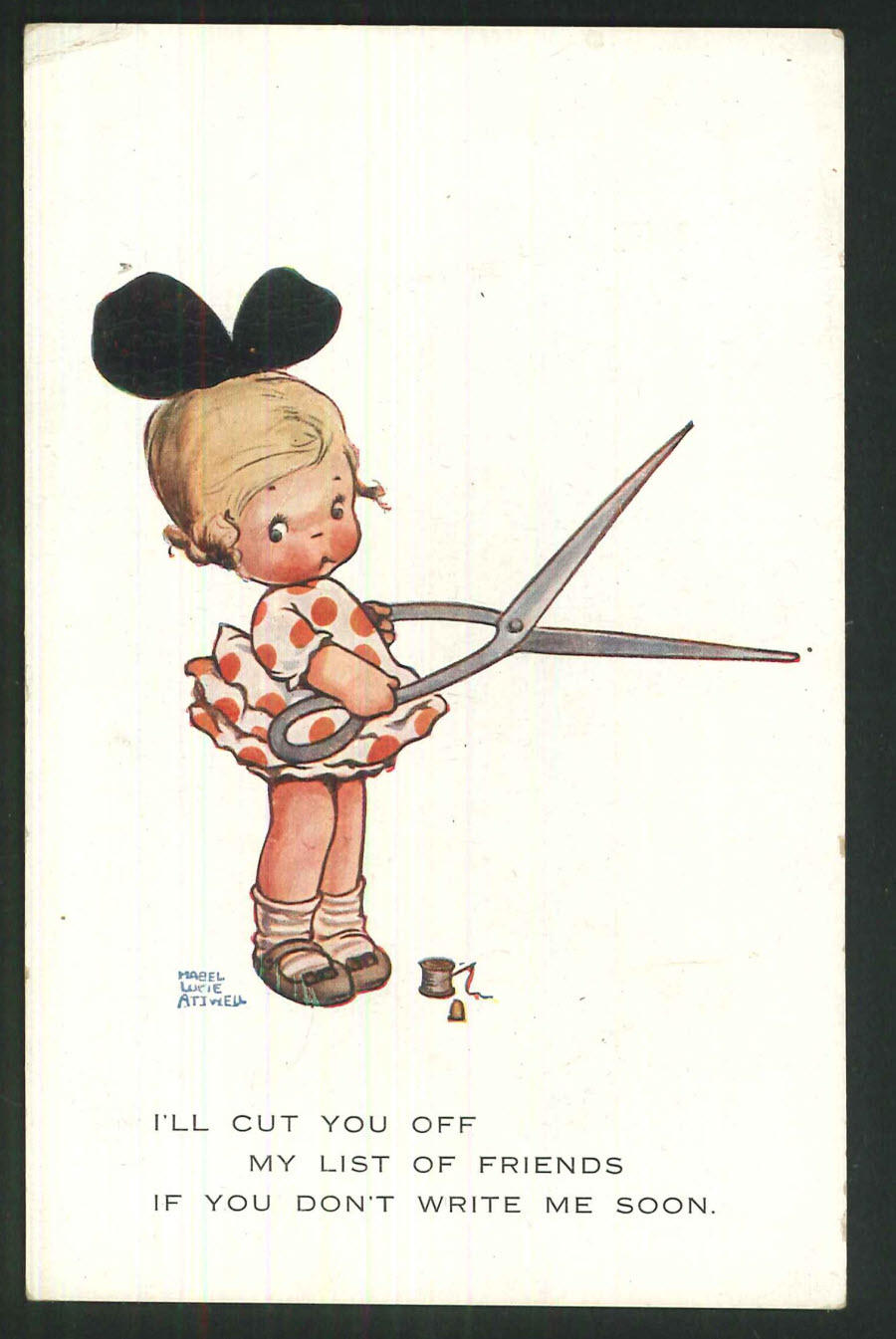 Postcard Artist Signed - Mabel Lucie Attwell