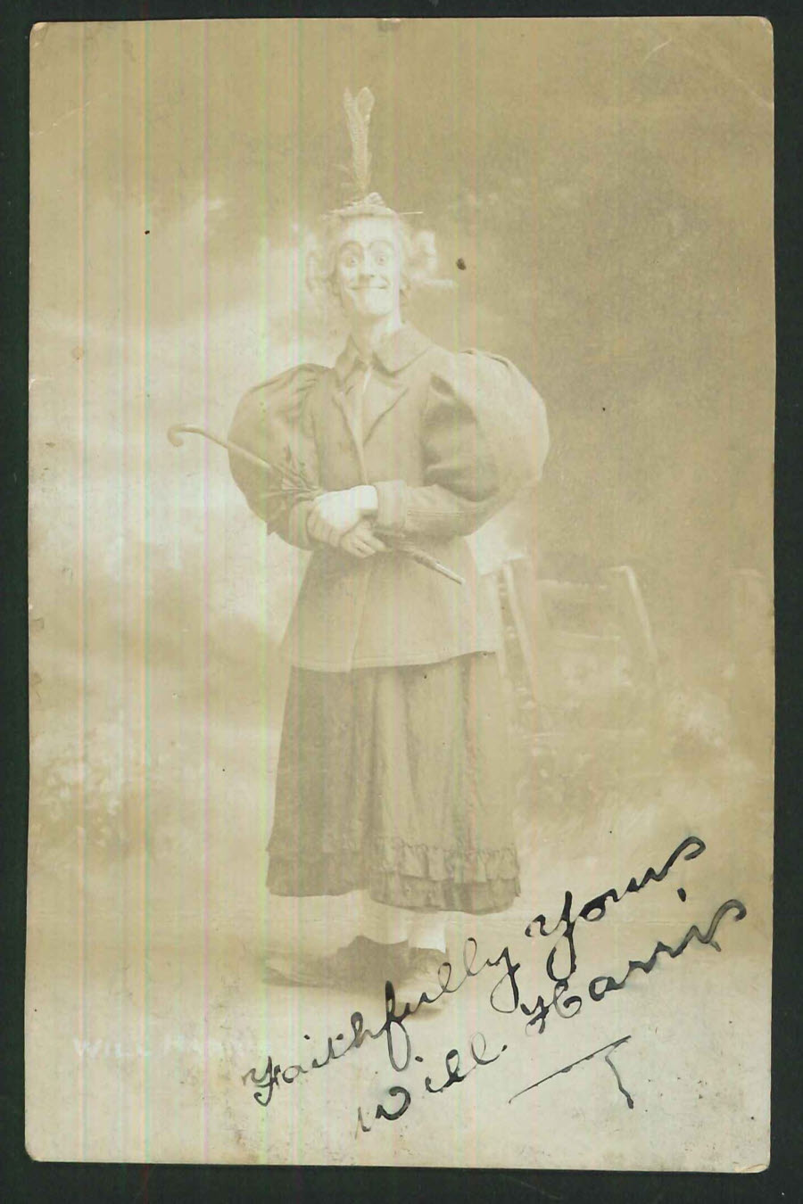 Postcard Autographed Will Harris