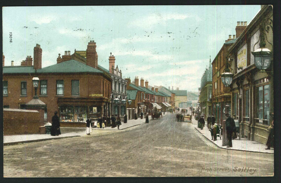 Postcard Birmingham High Street Saltley 1906 - Click Image to Close