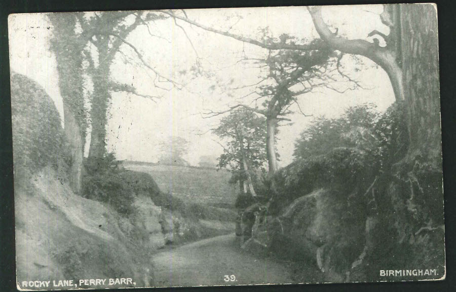 Postcard Birmingham - Rocky Lane, Perry Barr 1907