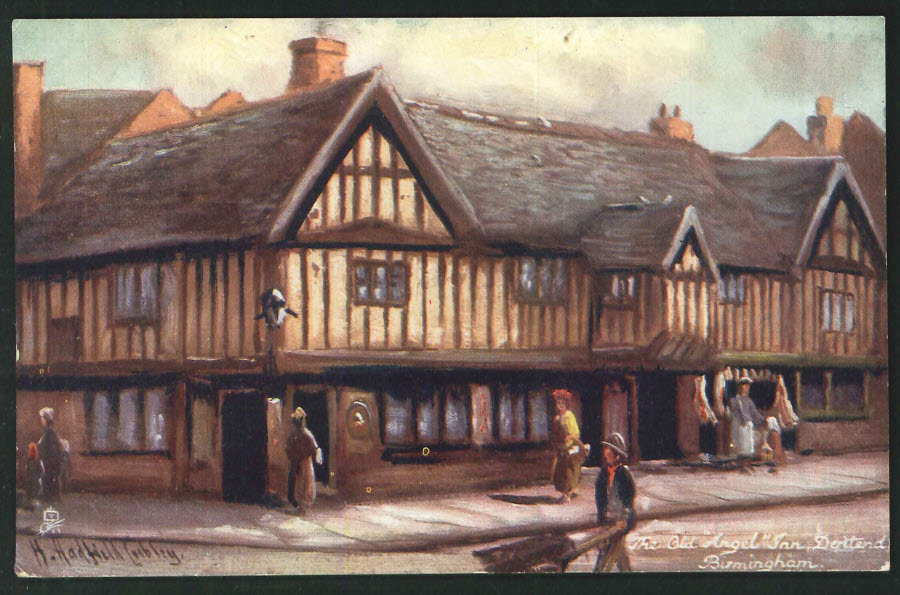 Postcard Birmingham - Old Angel Inn, Deritend