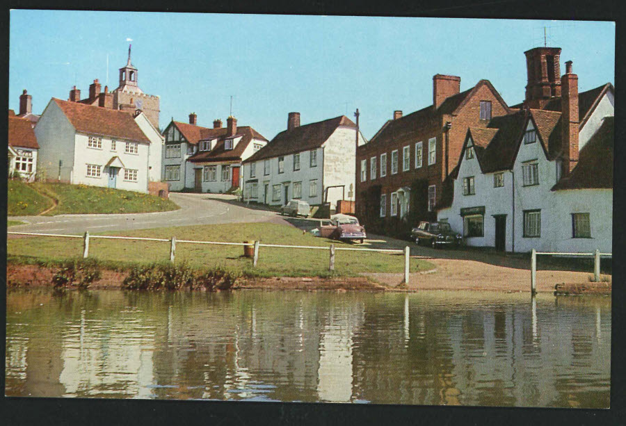 Postcard Essex Finchingfield from the Pond