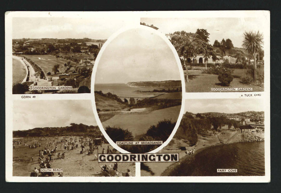 Postcard Devon Multi Views Goodrington - Click Image to Close