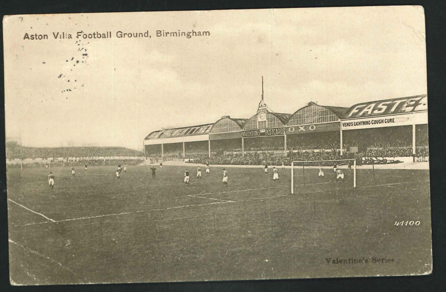 Postcard - Aston Villa Football Ground, Villa Park, 1909, Birmingham