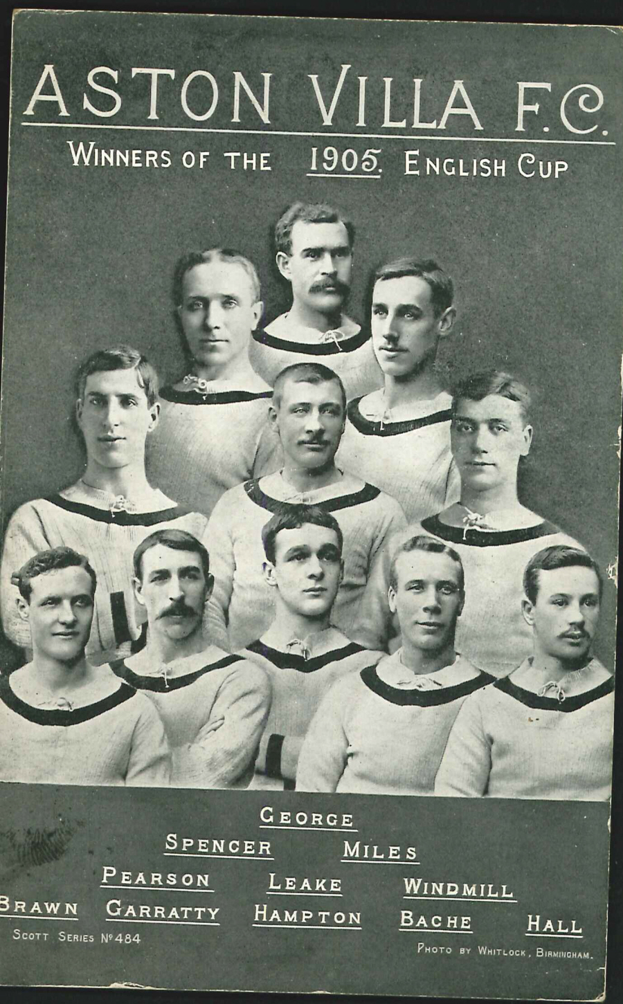 Postcard - Aston Villa Football Club - 1905