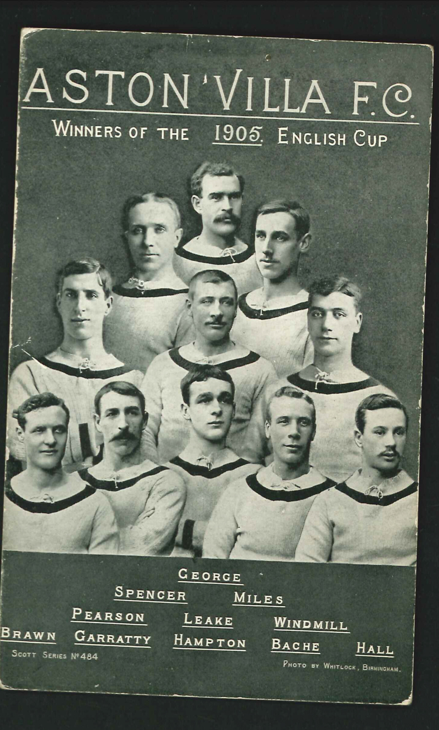 Postcard - Aston Villa Football Club - 1905 - Click Image to Close