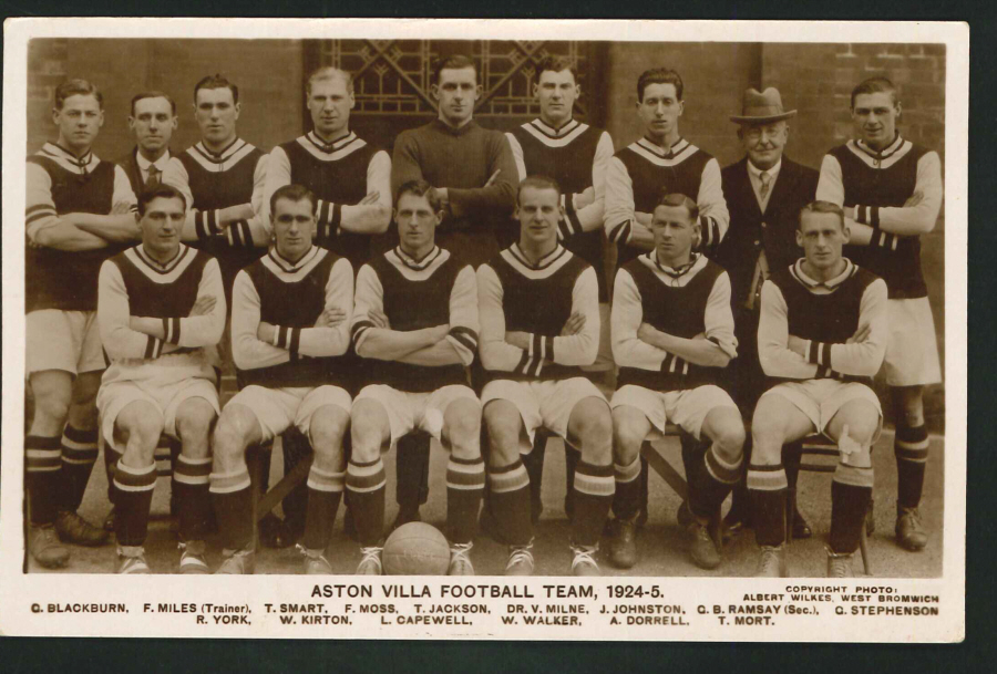 Postcard - Aston Villa Football Club - 1924-25 Real Photo