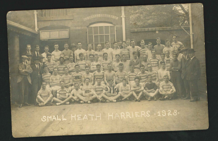 Postcard - Small Heath Harriers Football Club - 1923 Real Photo