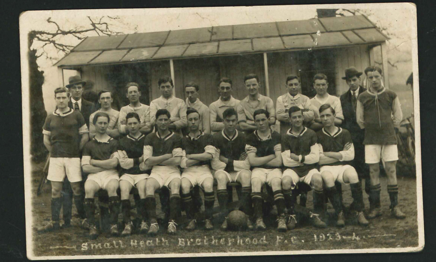 Postcard - Small Heath Brotherhood Football Club - 1923-24 Real Photo - Click Image to Close