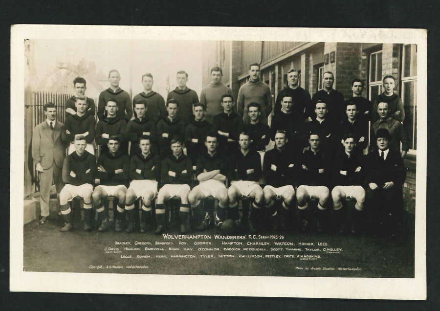 Postcard - Wolverhampton Wanderers Football Club - 1925-26 Real Photo - Click Image to Close