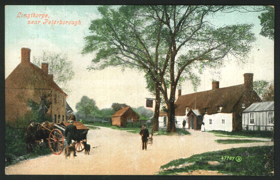 Postcard Northampton - Longthorpe near Peterborough