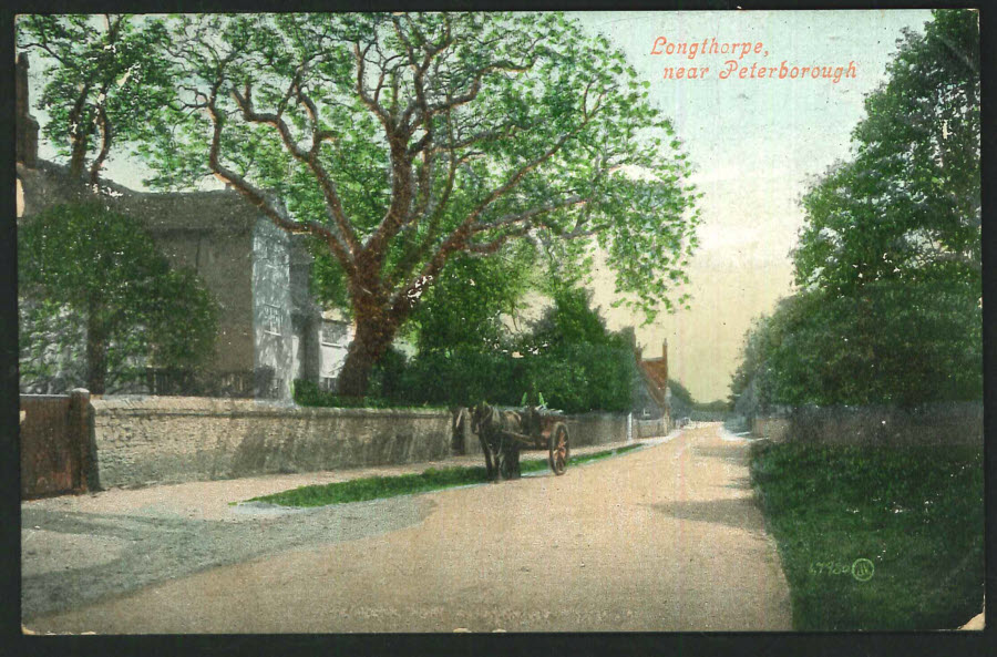 Postcard Northampton - Longthorpe near Peterborough