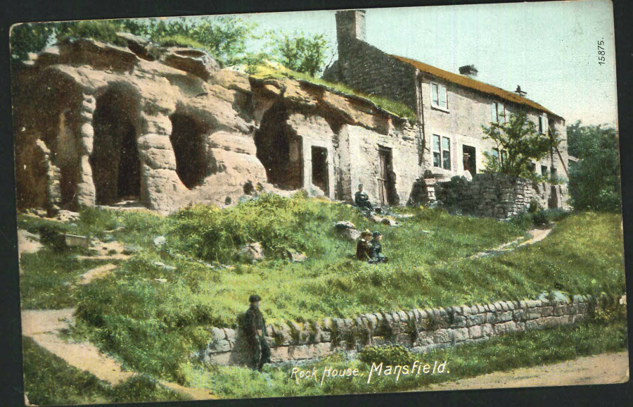 Postcard Rock House Mansfield c1910 - Click Image to Close