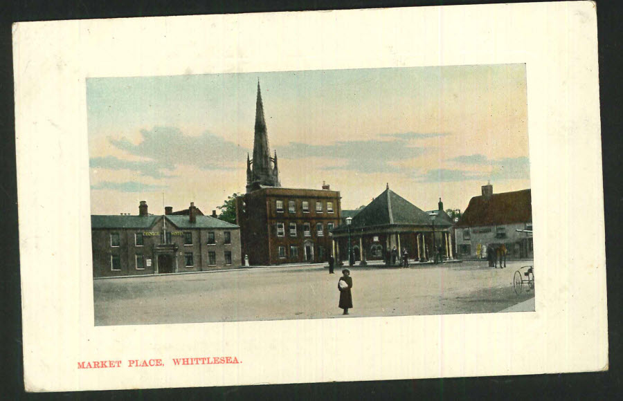 Postcard Cambridgeshire - Market Place Whittlesea - Click Image to Close