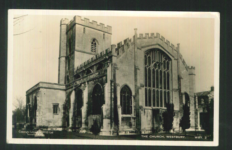 Postcard Wiltshire - Church Westbury 1935 - Click Image to Close