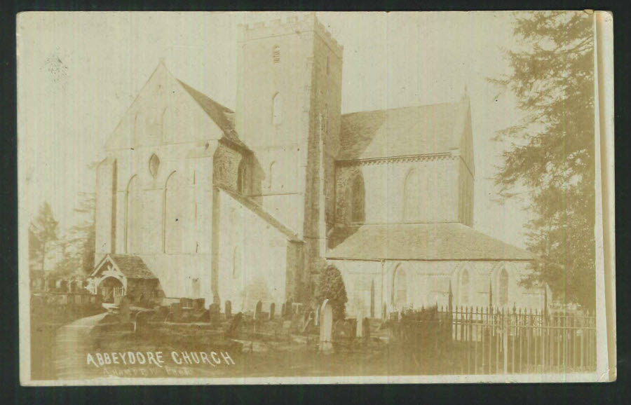 Postcard Herefordshire Abbey Dore Church