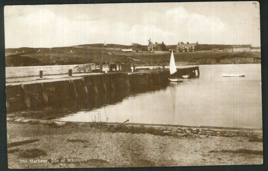 Postcard Scotland - The Harbour, Isle of Whithorn 1925