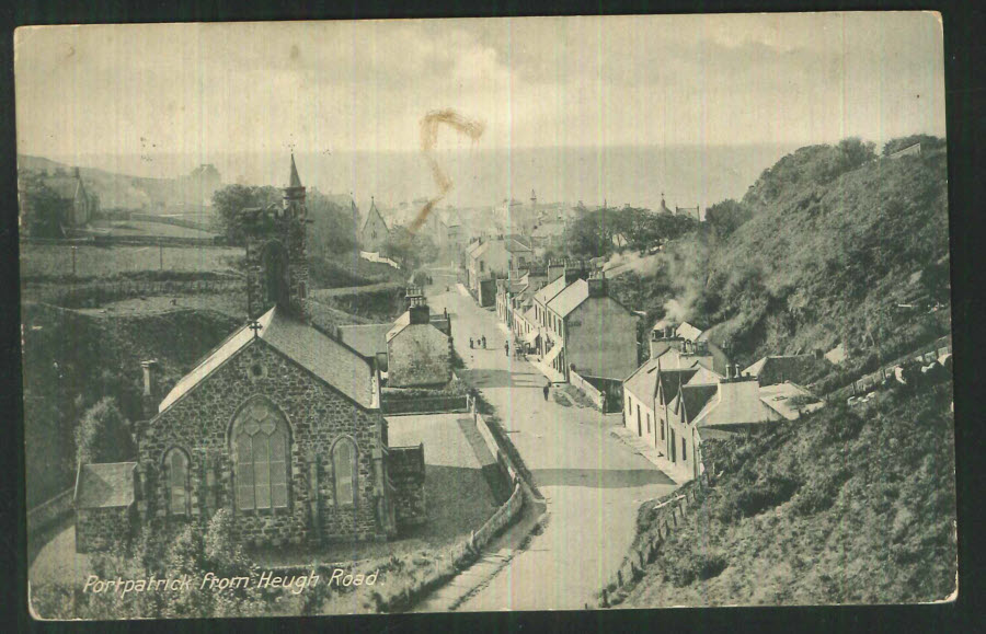 Postcard Scotland - Porthpatrick from Heugh Road 1914