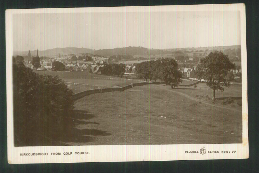 Postcard Scotland - Kirkcudbright from Golf Course 1923